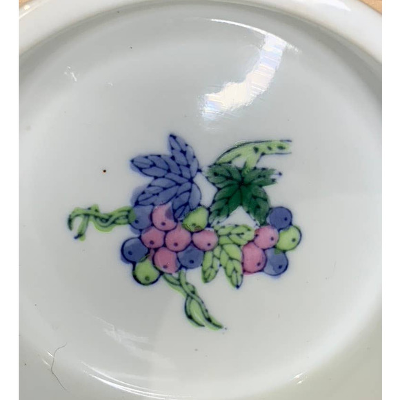 Vintage Williams Sonoma Wine Coaster IDG Japan Grapes Trinket Dish - Picture 5 of 7